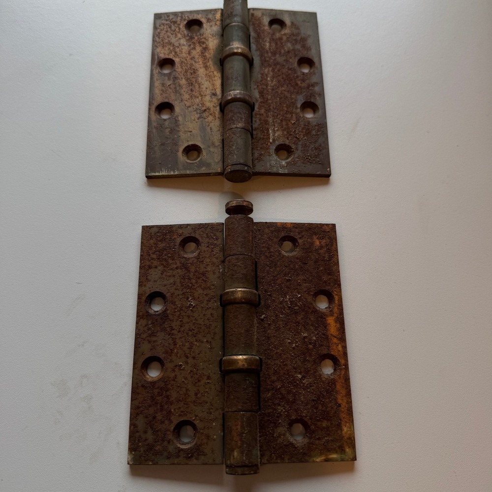 Vintage Antique Door Hinges Solid‎ Heavy Duty Interior Old Architectural Salvage